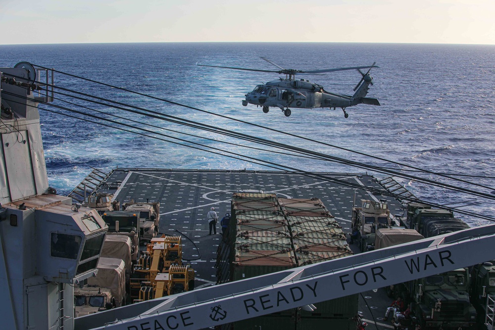 USS Carter Hall Conducts Flight Operations