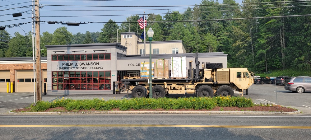 Vermont National Guard Delivers Supplies to Towns Impacted by Flooding