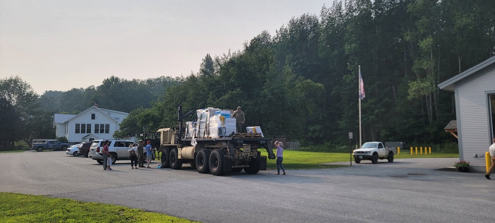 Vermont National Guard Delivers Supplies to Towns Impacted by Flooding