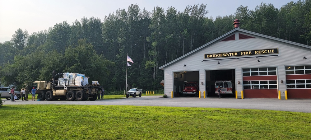 Vermont National Guard Delivers Supplies to Towns Impacted by Flooding