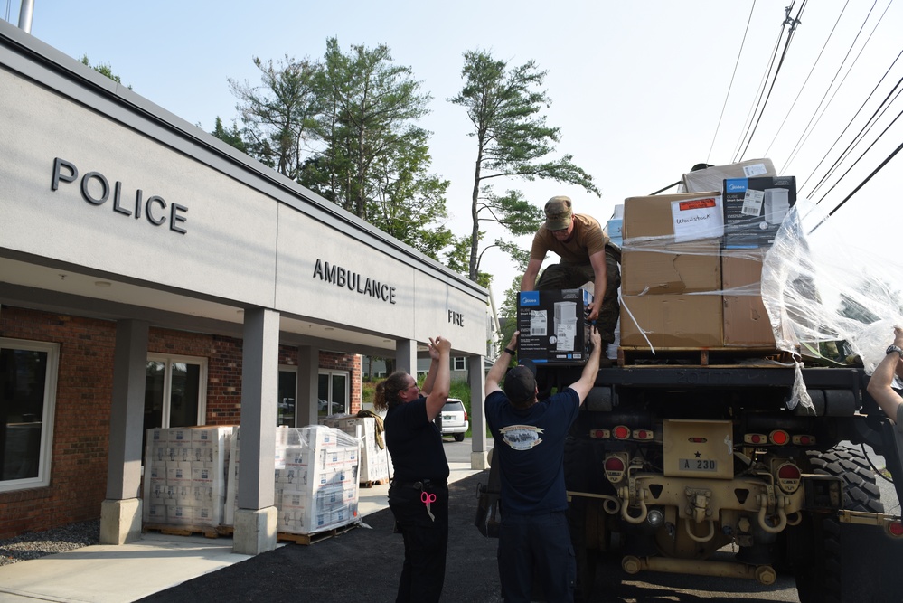 Vermont National Guard Delivers Supplies to Towns Impacted by Flooding