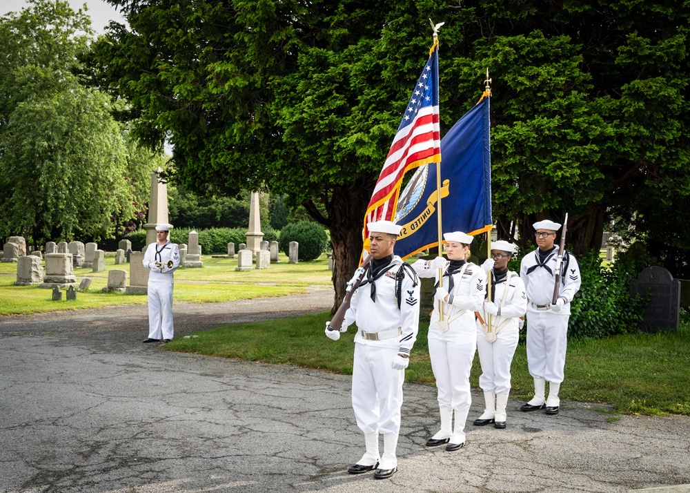 July 15, 2023 – President of the U.S. Naval War College Rear Adm. Pete Garvin Commemorates Commodore Matthew C. Perry