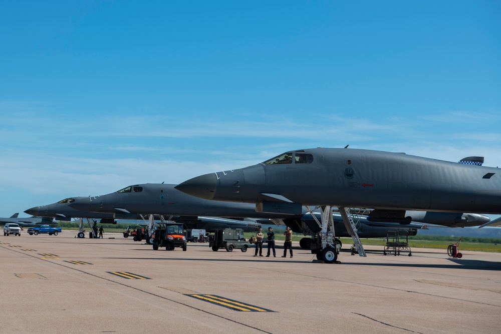 B-1B Lancers depart for Bomber Task Force missions in USAFE