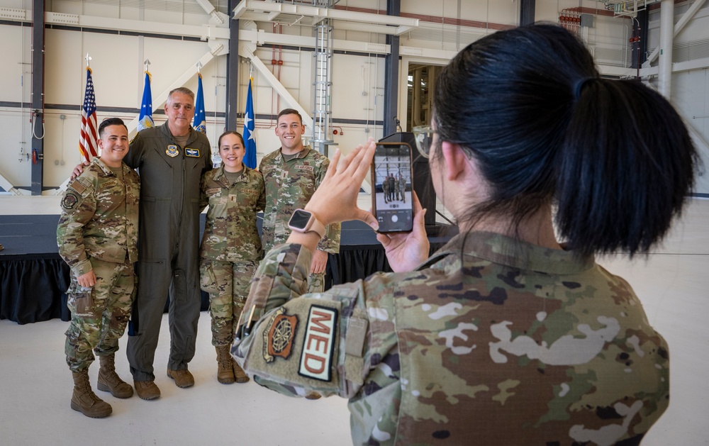 AMC CC visits Travis AFB, spends time with 60 AMW, 621 CRW Airmen