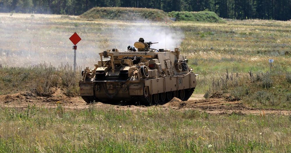 1-9 Cavalry conducts mounted machine gun qualification