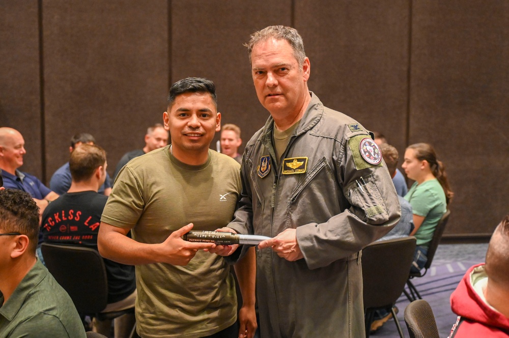 64th AEW commander recognizes outstanding performers at informal commander's calls