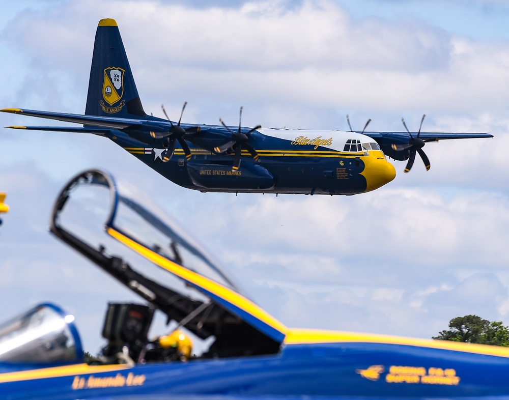 Blue Angels Perform at the Wings Over Wayne Air Show.