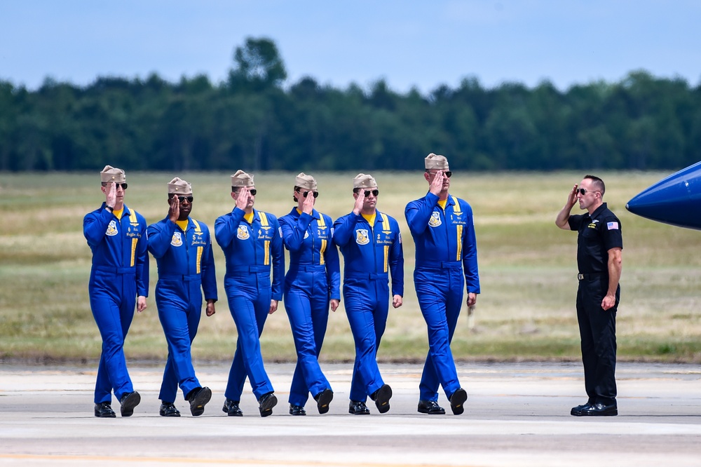 Blue Angels Perform at the Wings Over Wayne Air Show.