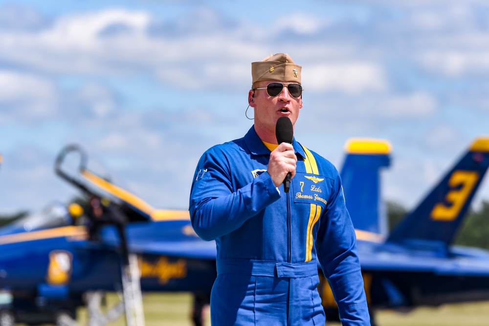 Blue Angels Perform at the Wings Over Wayne Air Show.