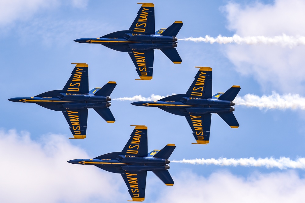 Blue Angels Perform at the Wings Over Wayne Air Show.