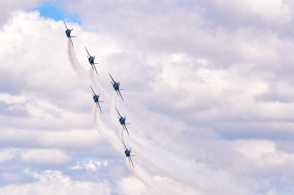 Blue Angels Perform at the Wings Over Wayne Air Show.