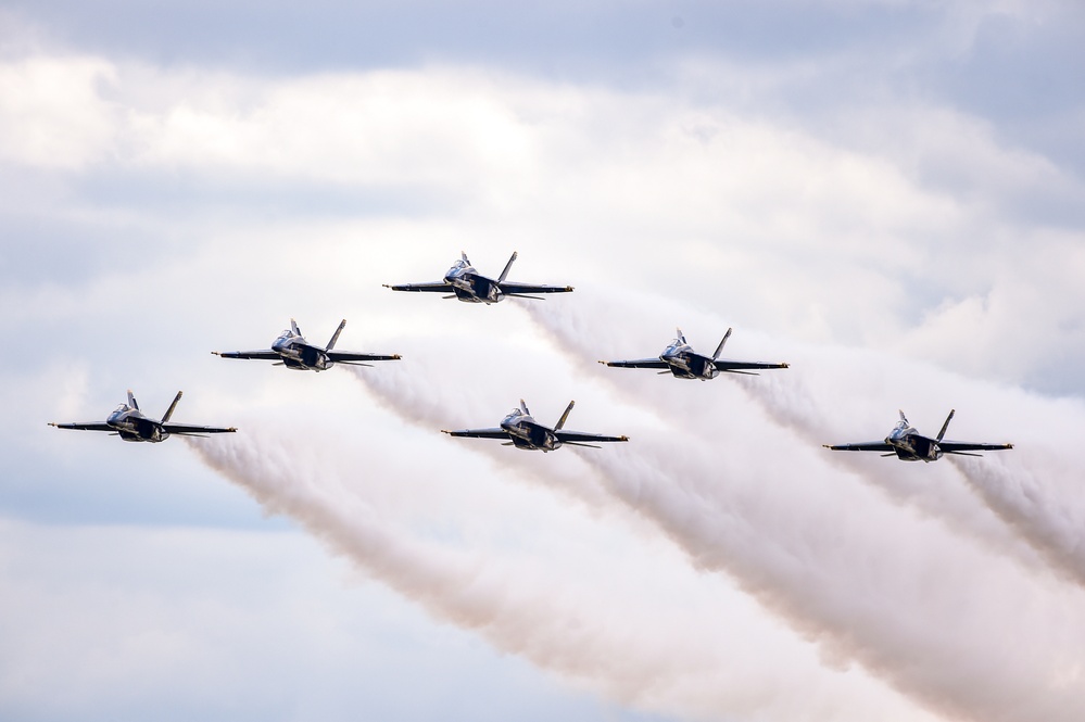 Blue Angels Perform at the Wings Over Wayne Air Show.