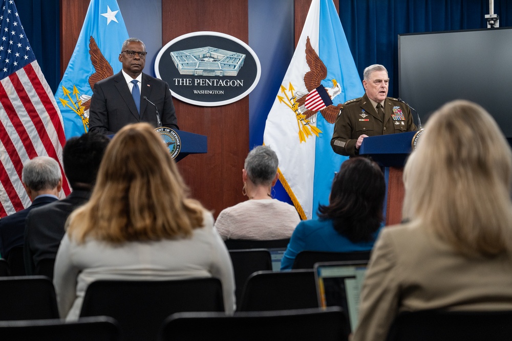 Secretary Austin, CJCS Milley host joint press conference