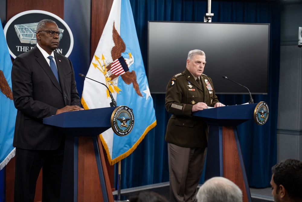 Secretary Austin, CJCS Milley host joint press conference