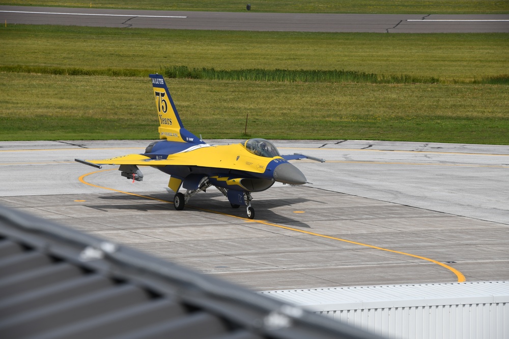 148th Fighter Wing's heritage F-16 takes first flight