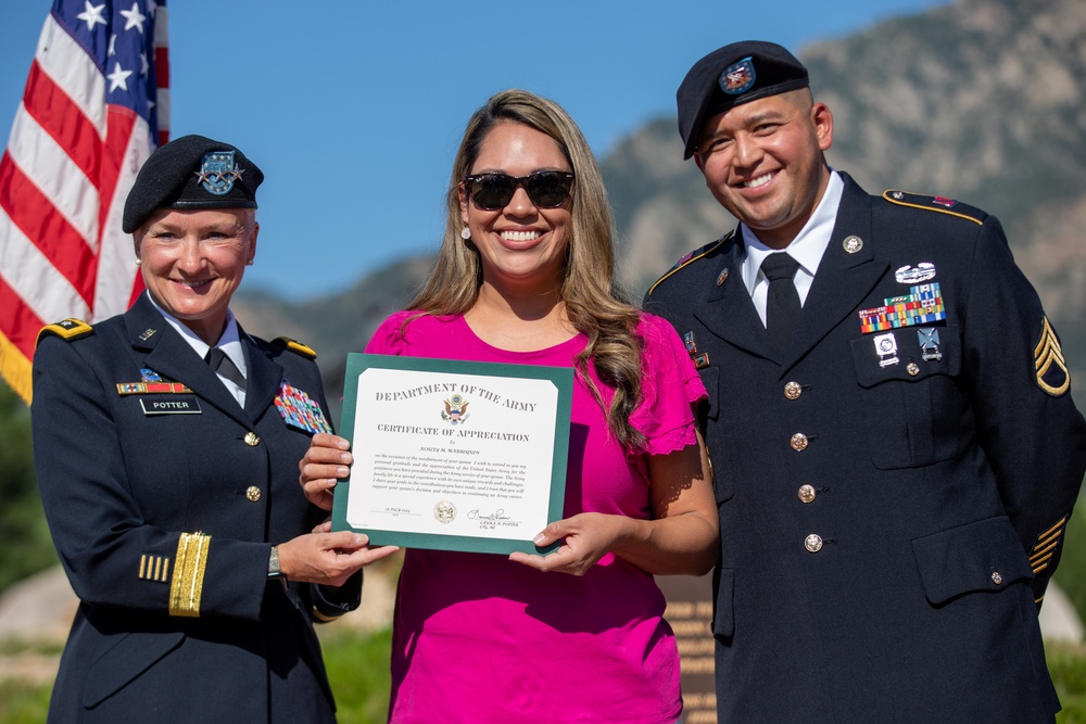 Staff Sgt. Oscar Marroquin Reenlistment Ceremony