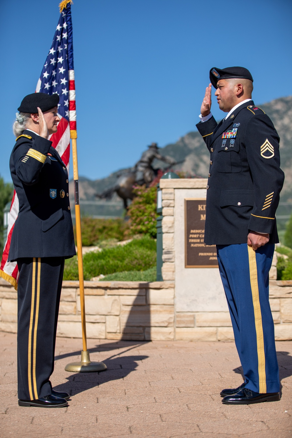 Staff Sgt. Oscar Marroquin Re-enlistment Ceremony