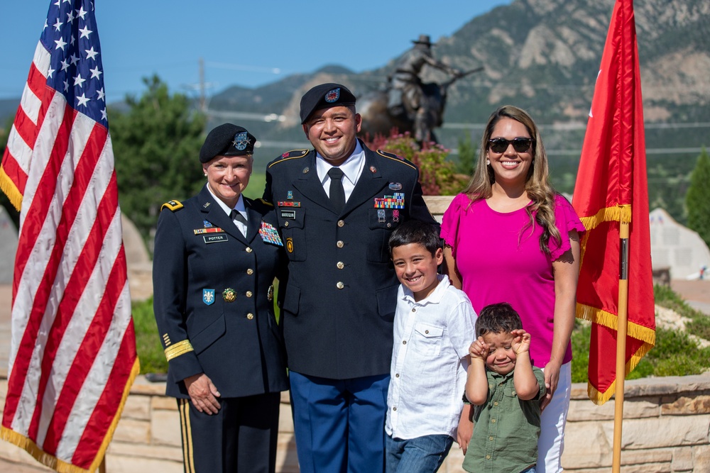 Staff Sgt. Oscar Marroquin Re-enlistment Ceremony
