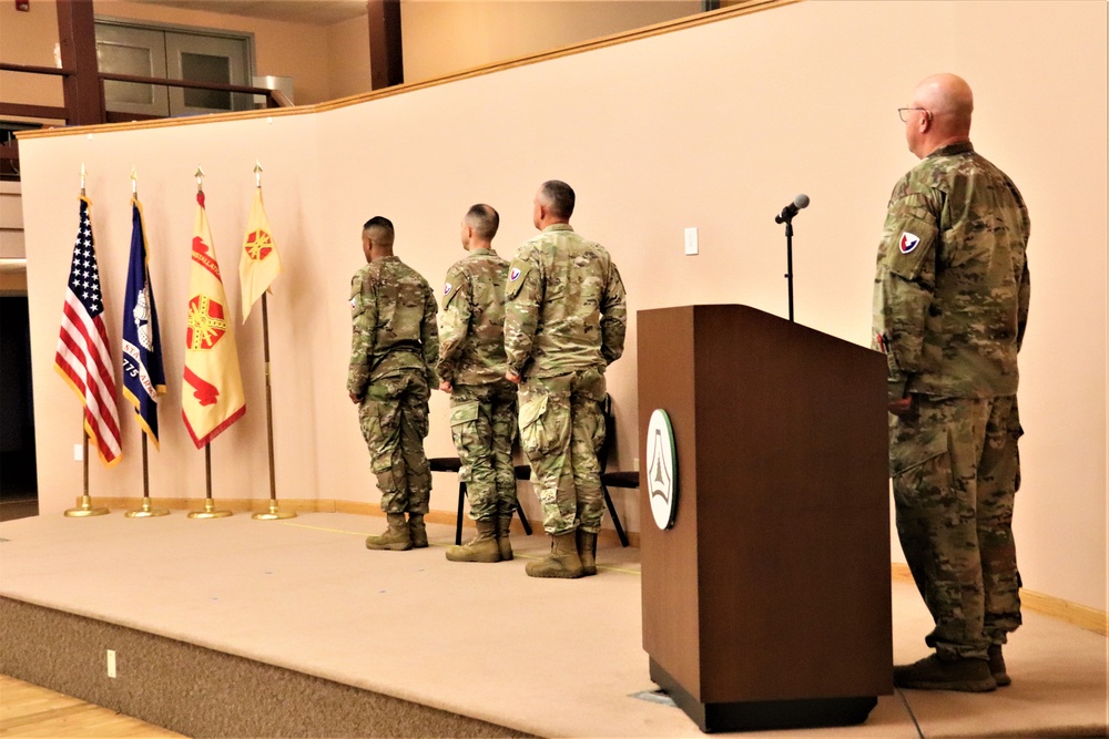 New officer takes command of Headquarters and Headquarters Company, USAG-Fort McCoy