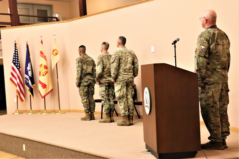 New officer takes command of Headquarters and Headquarters Company, USAG-Fort McCoy