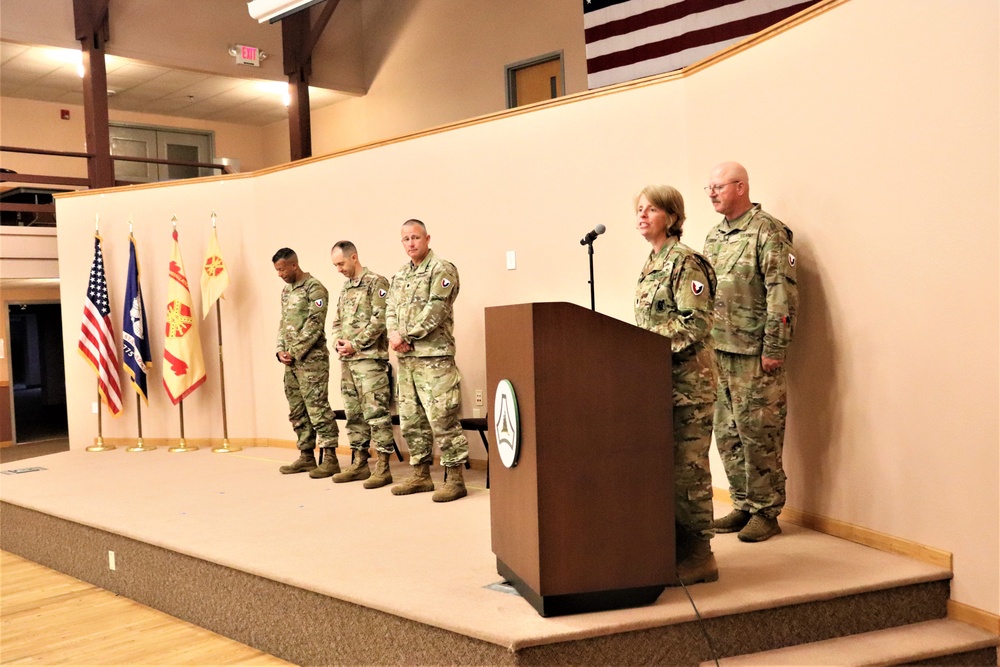 New officer takes command of Headquarters and Headquarters Company, USAG-Fort McCoy