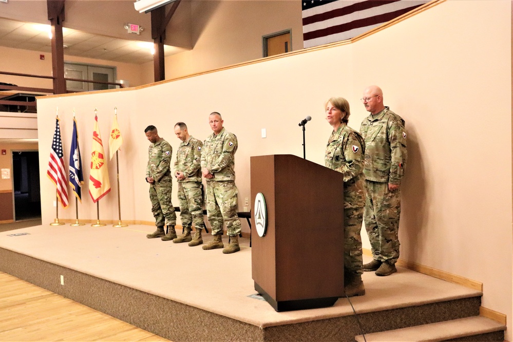 New officer takes command of Headquarters and Headquarters Company, USAG-Fort McCoy