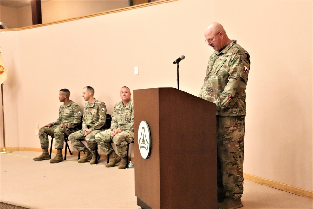 New officer takes command of Headquarters and Headquarters Company, USAG-Fort McCoy