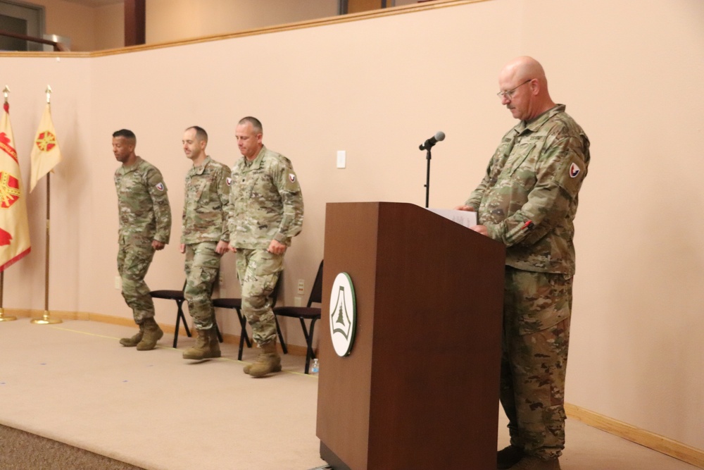 New officer takes command of Headquarters and Headquarters Company, USAG-Fort McCoy