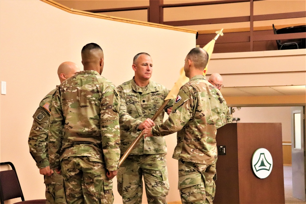 New officer takes command of Headquarters and Headquarters Company, USAG-Fort McCoy