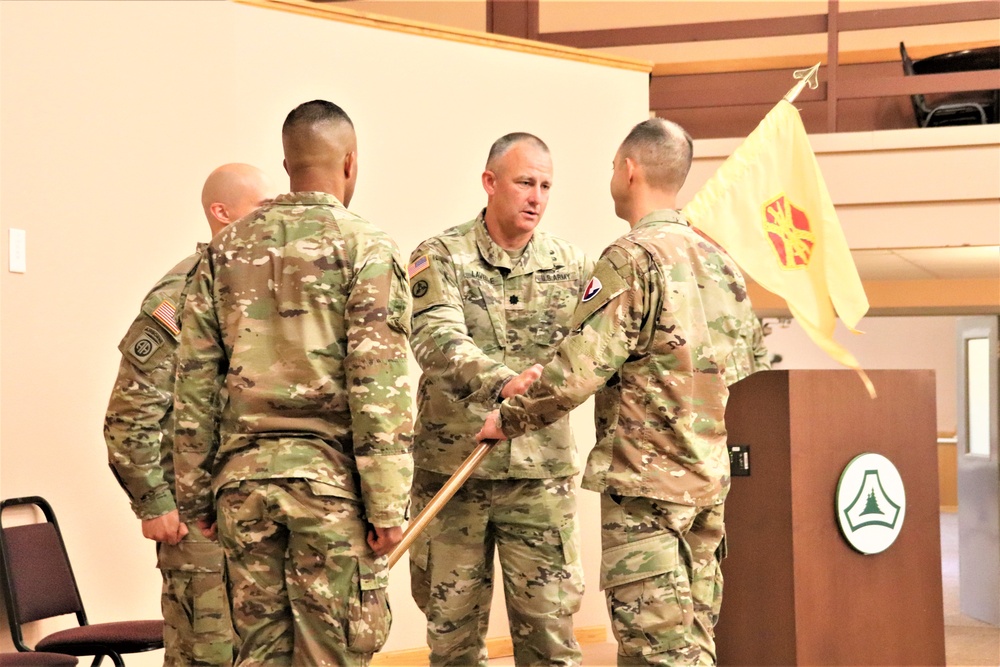 New officer takes command of Headquarters and Headquarters Company, USAG-Fort McCoy