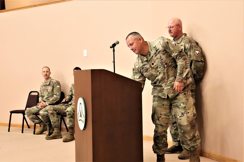 New officer takes command of Headquarters and Headquarters Company, USAG-Fort McCoy