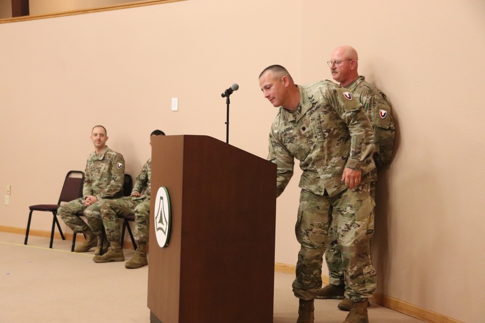 New officer takes command of Headquarters and Headquarters Company, USAG-Fort McCoy