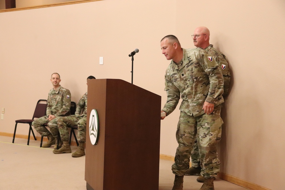 New officer takes command of Headquarters and Headquarters Company, USAG-Fort McCoy