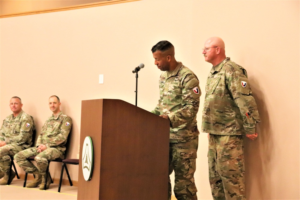 New officer takes command of Headquarters and Headquarters Company, USAG-Fort McCoy