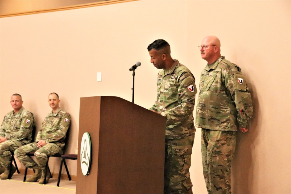 New officer takes command of Headquarters and Headquarters Company, USAG-Fort McCoy