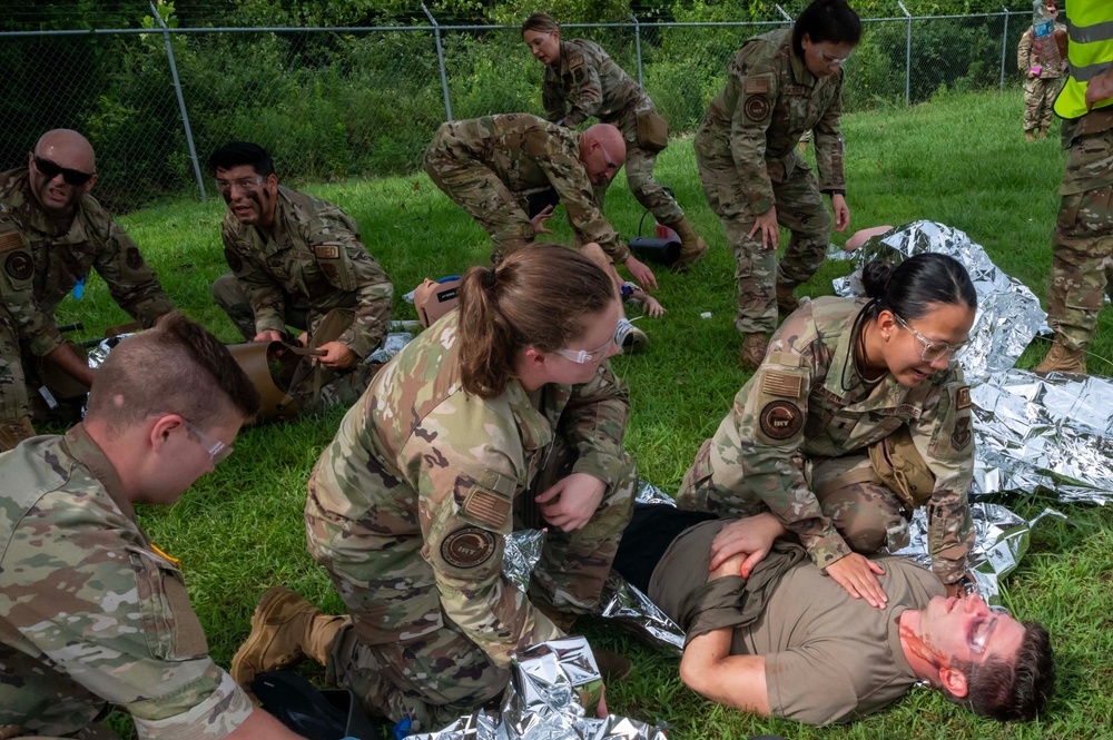 TCCC Simulated Combat Casualty Scenario