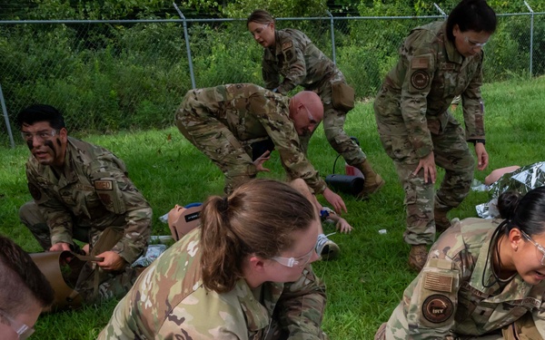 TCCC Simulated Combat Casualty Scenario