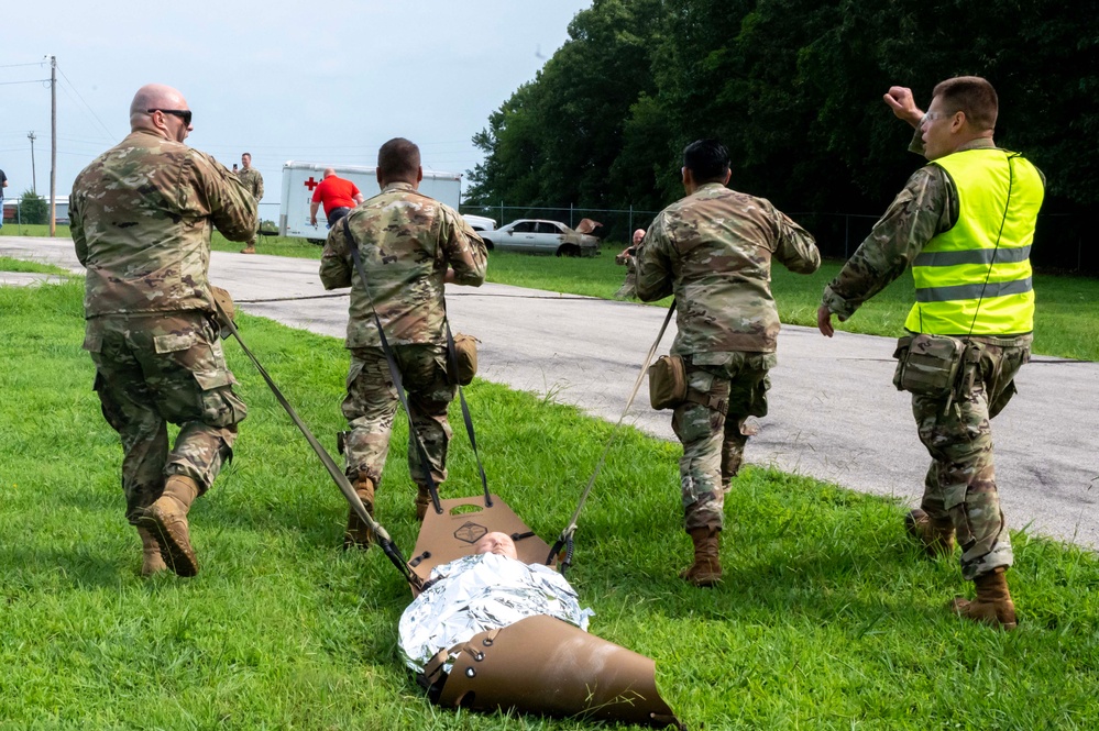 TCCC Simulated Combat Casualty Scenario