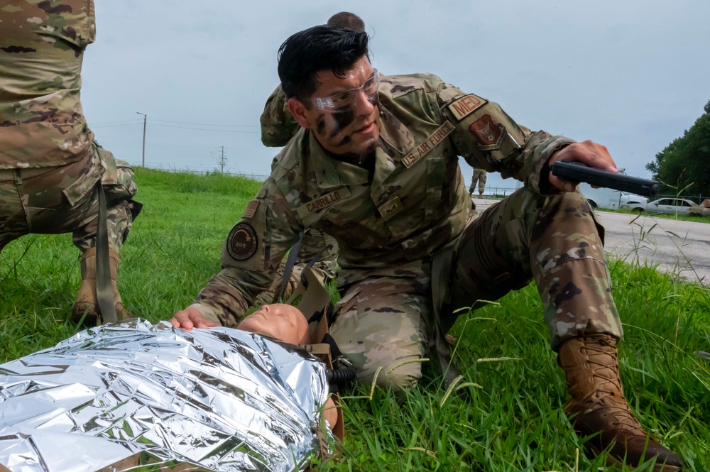 TCCC Simulated Combat Casualty Scenario