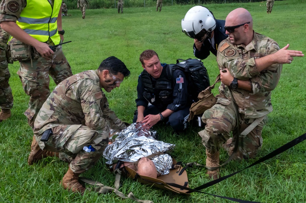 TCCC Simulated Combat Casualty Scenario