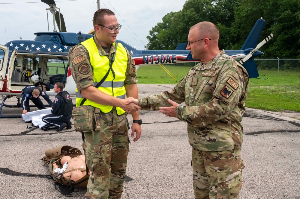 TCCC Simulated Combat Casualty Scenario