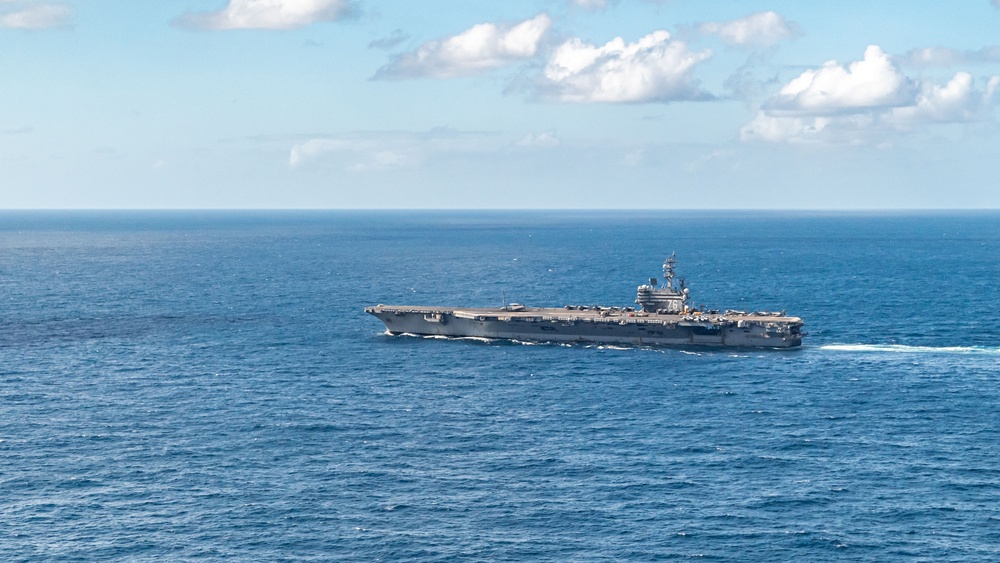 Carrier Air Wing 5 conducts change of command ceremony aboard USS Ronald Reagan (CVN 76)