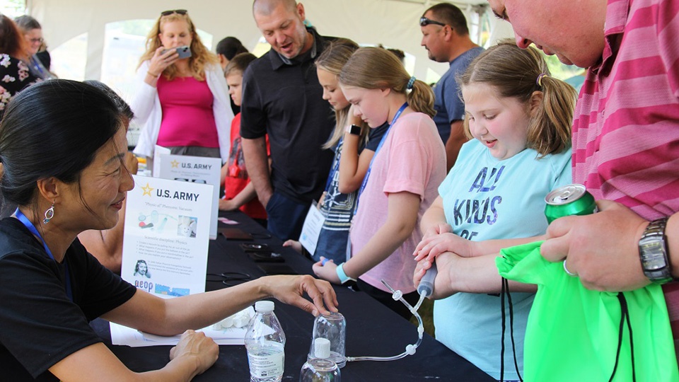 DEVCOM CBC Volunteers Promote STEM at Local Science Festival