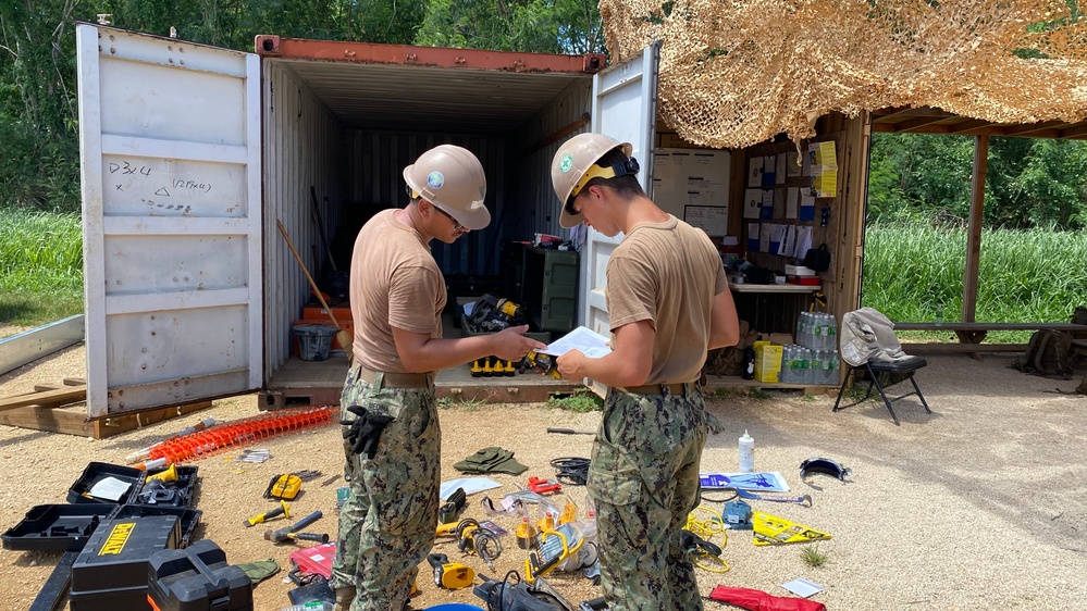 Concrete Pour, Tinian (NMCB-3)