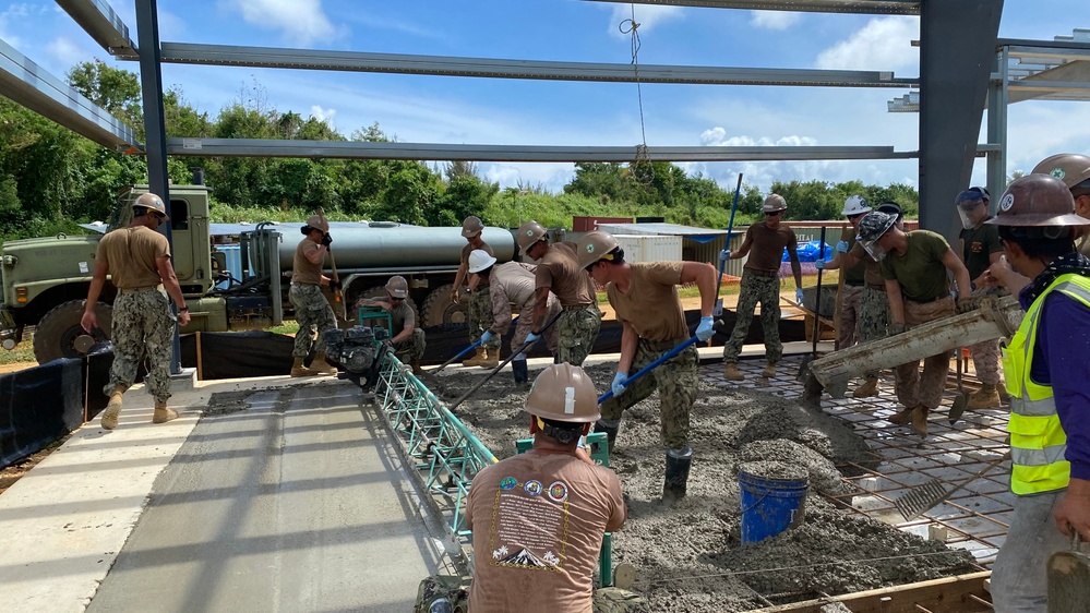 Concrete Pour, Tinian (NMCB-3)