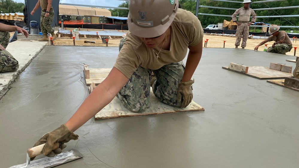 Concrete Pour, Tinian (NMCB-3)