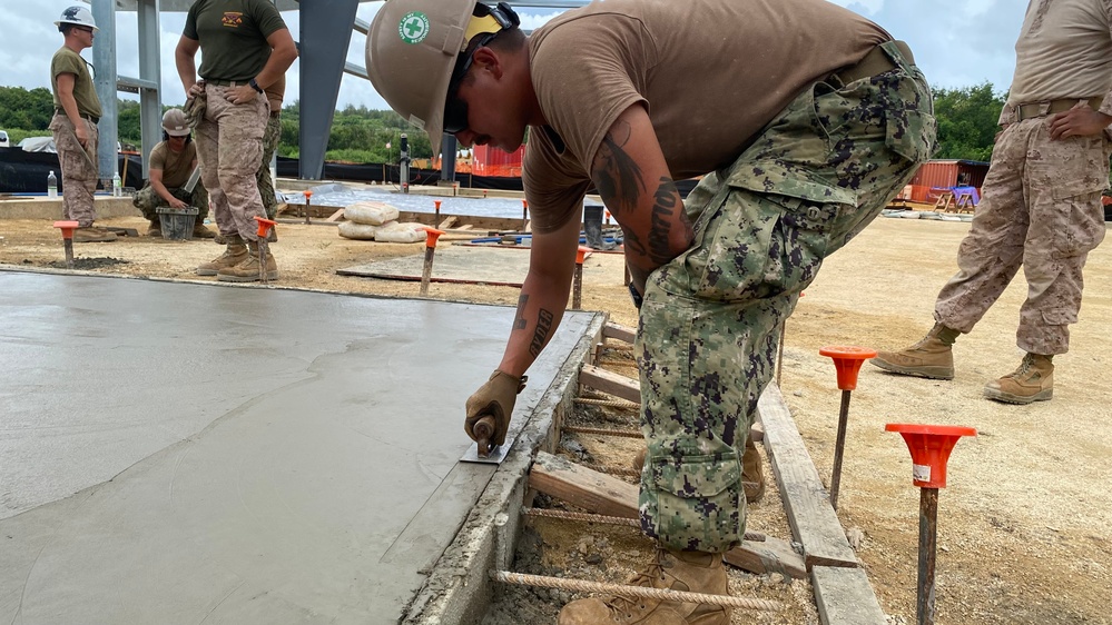 Concrete Pour, Tinian (NMCB-3)