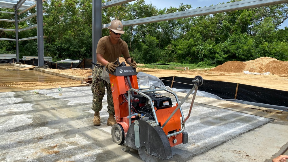 Concrete Pour, Tinian (NMCB-3)