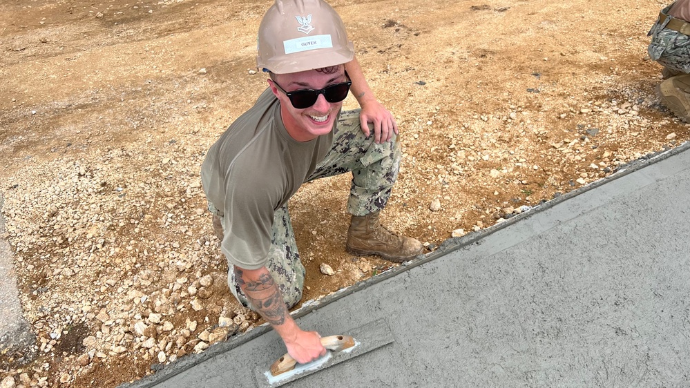 Concrete Pour, Tinian (NMCB-3)