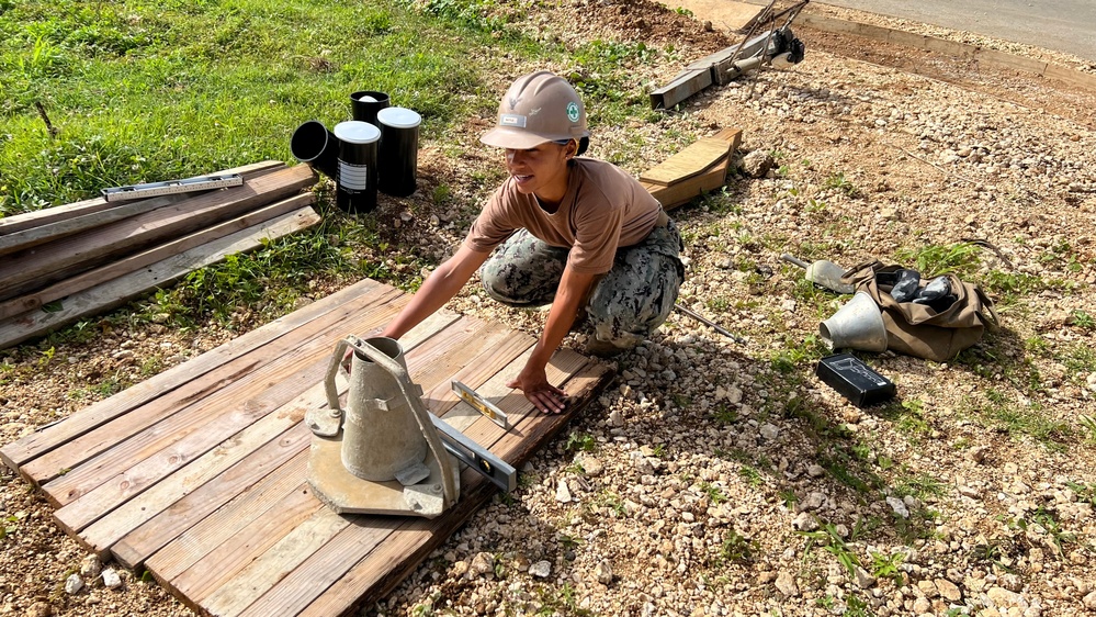 Concrete Pour, Tinian (NMCB-3)